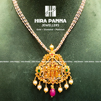 Ramparivar & Gold Fancy Lakshmi Pendant