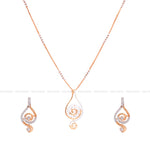 Load image into Gallery viewer, Fancy Rose Gold Pendant Set
