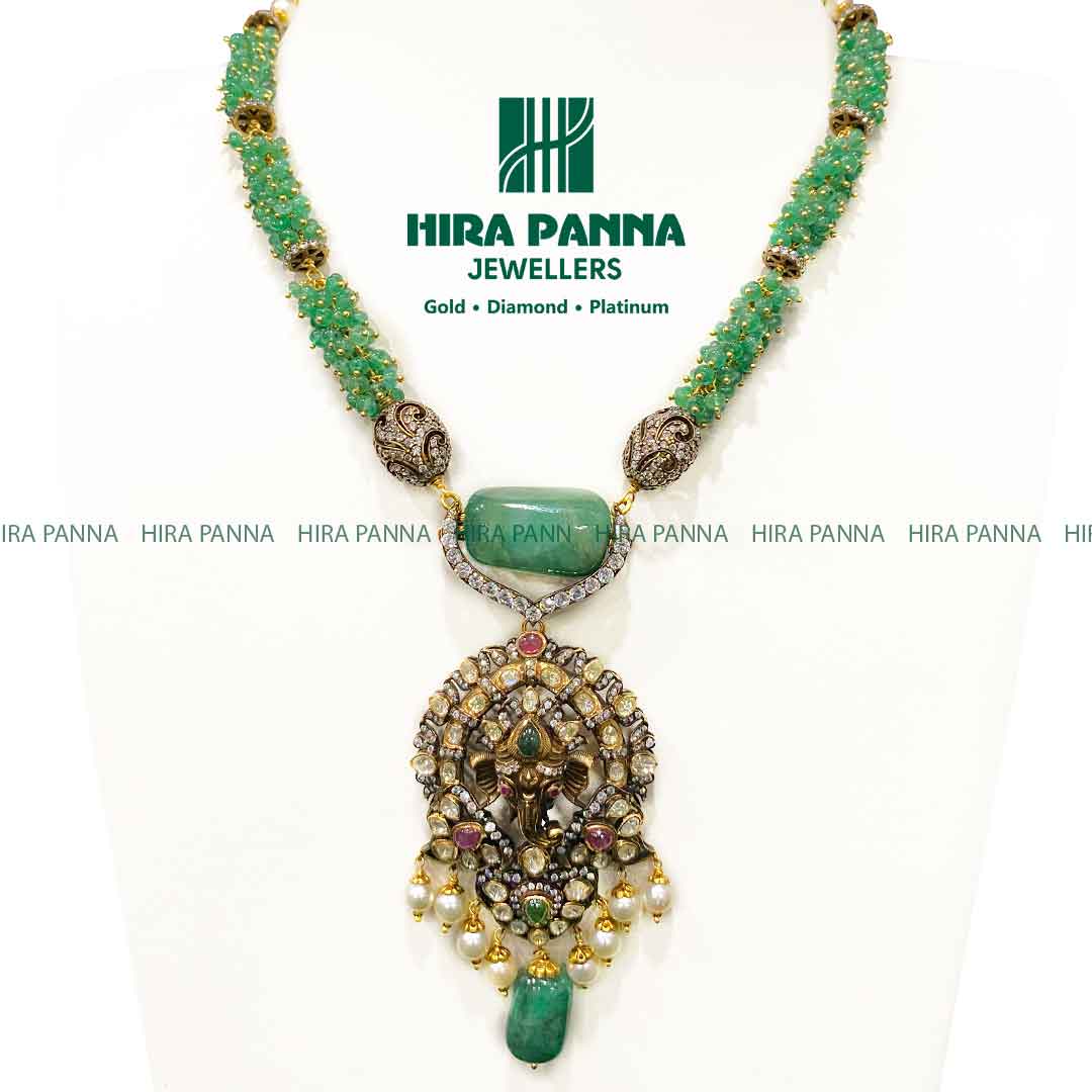 Fancy Gajendra & Emerald Haram