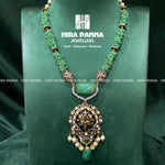 Load image into Gallery viewer, Fancy Gajendra &amp; Emerald Haram