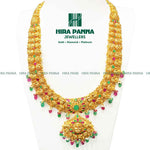 Load image into Gallery viewer, Antique Ruby &amp; Emerald Laxmi Devi Haram
