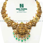 Load image into Gallery viewer, Antique Emerald &amp; Lakshmi Devi Neckwear