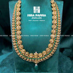 Load image into Gallery viewer, Antique Mango Emerald &amp; Lakshmi Devi Haram
