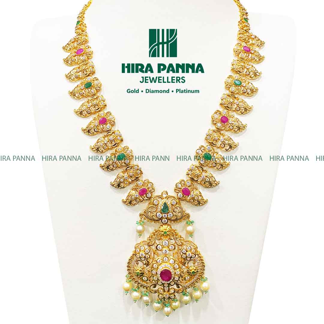 Antique Emerald Lakshmi Haram