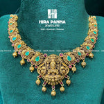 Load image into Gallery viewer, Antique Ruby &amp; Emerald Lakshmi Devi Neckwear

