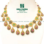 Load image into Gallery viewer, Antique Ruby &amp; Emerald Neckwear
