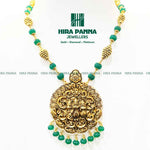 Load image into Gallery viewer, Antique Ramparivar Emerald Beeds Mala
