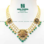 Load image into Gallery viewer, Antique Lakshmi Devi Emerald Beeds Nackwear
