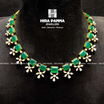 Load image into Gallery viewer, Emerald Open Come Close Setting Diamond Neckwear