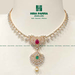 Load image into Gallery viewer, Open Setting Ruby &amp; Emerald Diamond Neckwear