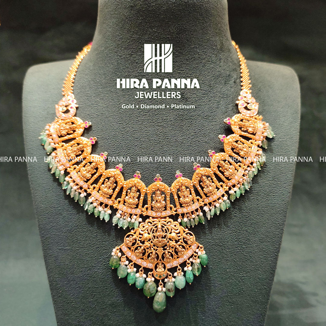 Handmade Nakshi Lakshmi Necklace
