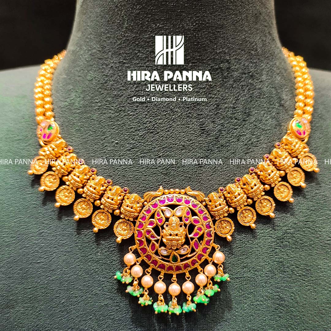 Antique Lakshmi Kundan Necklace