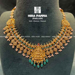 Load image into Gallery viewer, Antique Emerald Laxmi Devi Neckwear