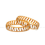 Load image into Gallery viewer, Fancy Rose Gold Mat Finish Bangles

