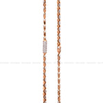 Load image into Gallery viewer, Dual Tone Rose Gold &amp; Platinum Finish Fancy Chain
