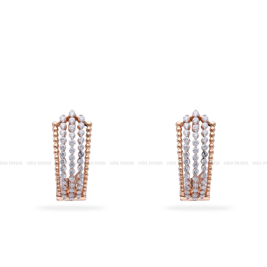 Diamond Bali Earrings