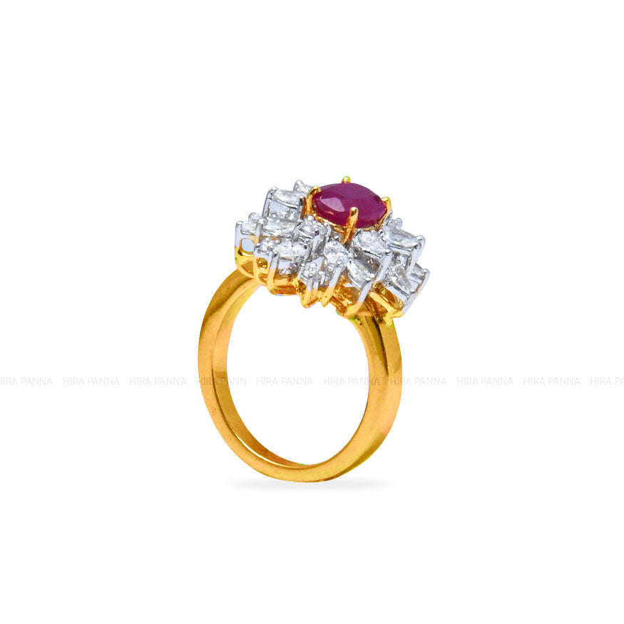 Diamond Cocktail Ring – Hirapanna Jewellers