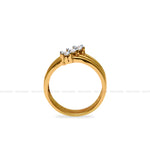 Load image into Gallery viewer, Diamond Gold Finish Ring
