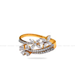 Load image into Gallery viewer, Diamond Gold Finish Ring