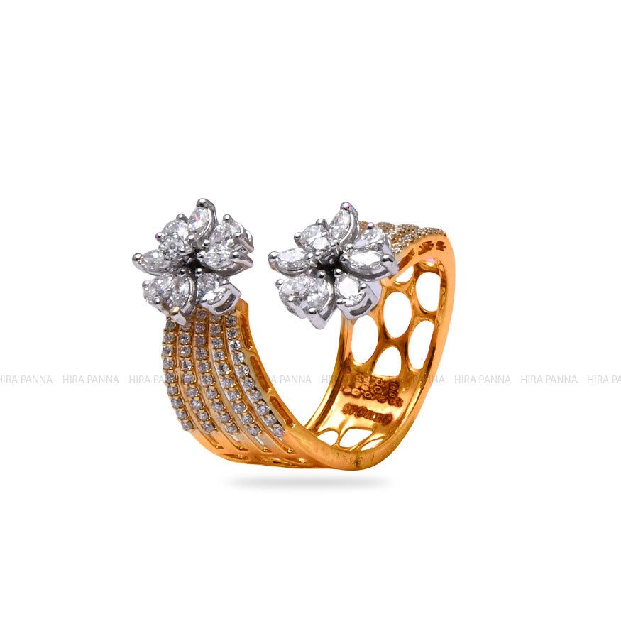Dual Tone Cocktail Ring
