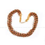 Load image into Gallery viewer, Coral &amp; Black Diamond Fancy Mala
