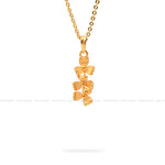 Load image into Gallery viewer, Gold Floral Pendant