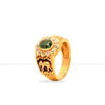 Load image into Gallery viewer, Handmade Elephant Emerald Ring
