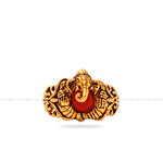 Load image into Gallery viewer, Handmade Coral Ganesh Ring
