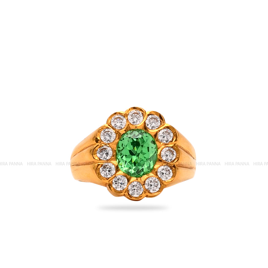 Handmade Fancy Emerald Ring