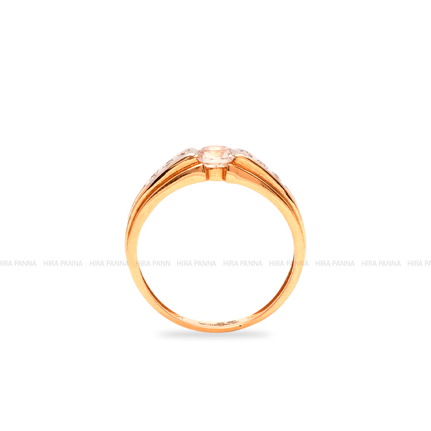Rose Gold Dual Tone Ring