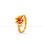 Load image into Gallery viewer, High Polish Floral Ring