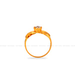 Load image into Gallery viewer, Handmade Solitaire Leaf Ring
