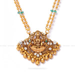 Load image into Gallery viewer, Emerald Chain &amp; Jadau Pendant