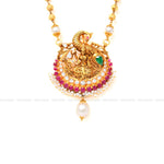 Load image into Gallery viewer, Antique Chain &amp; Jadau Pendant