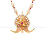Load image into Gallery viewer, Pearl Chain &amp; Jadau Pendant