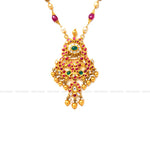 Load image into Gallery viewer, Ruby Chain &amp; Jadau Pendant