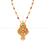 Load image into Gallery viewer, Ruby Chain &amp; Jadau Pendant
