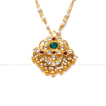 Load image into Gallery viewer, Fancy Gold Chain &amp; Jadau Pendant