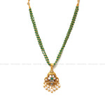 Load image into Gallery viewer, Emerald Chain &amp; Jadau Pendant