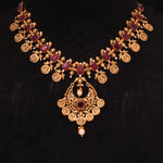 Load image into Gallery viewer, Antique Ruby Fancy Lakshmi Neckwear