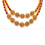 Load image into Gallery viewer, Handmade Antique Ruby Lakshmi Neckwear