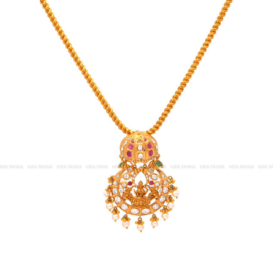 Handmade Lakshmi Devi Pachi Pendant