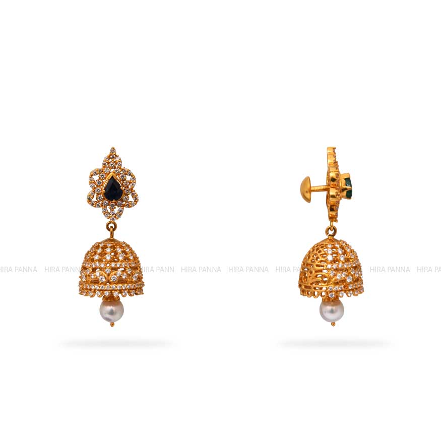 22k Gold Small Size Jimiki Dangling Solid Gold Earrings 916 Gold Jhumki -  Etsy