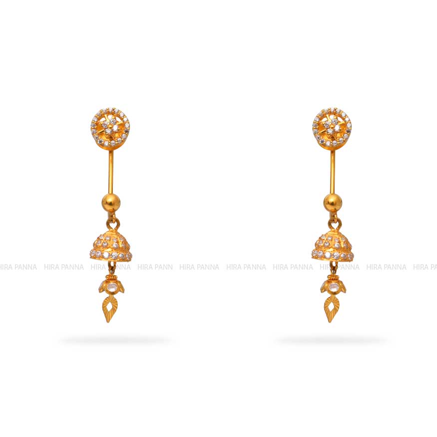 Aggregate 125+ gold hanging earrings latest designs latest