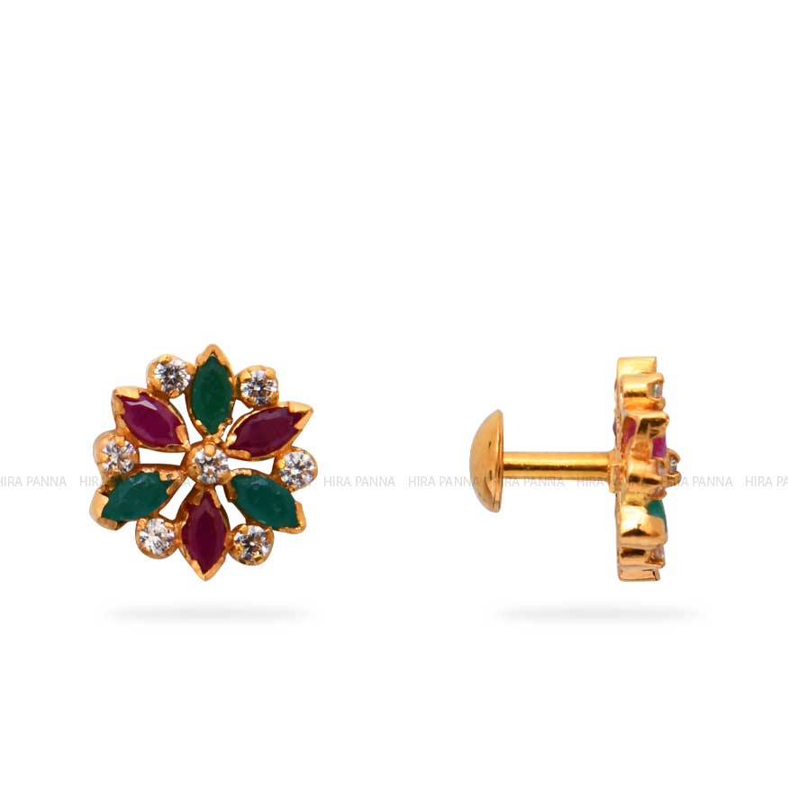 Buy Malabar Gold and Diamonds 22k Gold Earrings Online At Best Price @ Tata  CLiQ