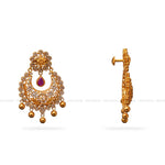 Load image into Gallery viewer, Uncut Chandbali Earrings
