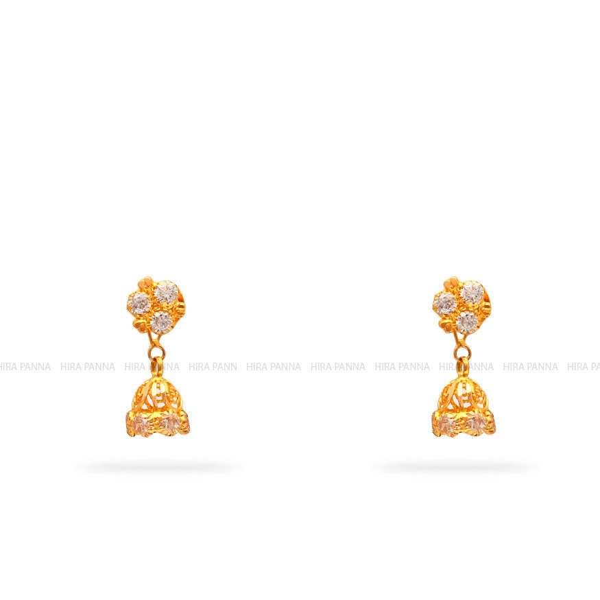 10K Real Yellow Gold Heart Earrings Diamond Cut 4x4mm Baby Kids Earrin –  primejewelry269
