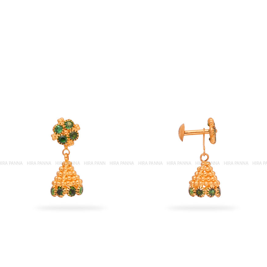 Eve Simple Minimalist Crystal Prong Earring Stud | Small earrings gold, Gold  earrings models, Simple gold earrings