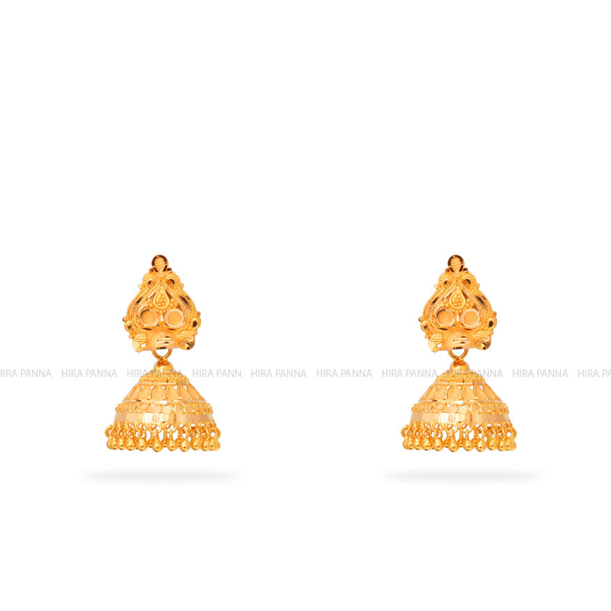 Buy MEENAZ Traditional Temple One Gram Gold Brass Copper South Indian Screw  Back Studs Meenakari Stone Ear Chains Hair Peacock Jhumkas Jhumka Earrings  Combo for Women Girls Wedding chain -GOLD JHUMKI-M130 Online