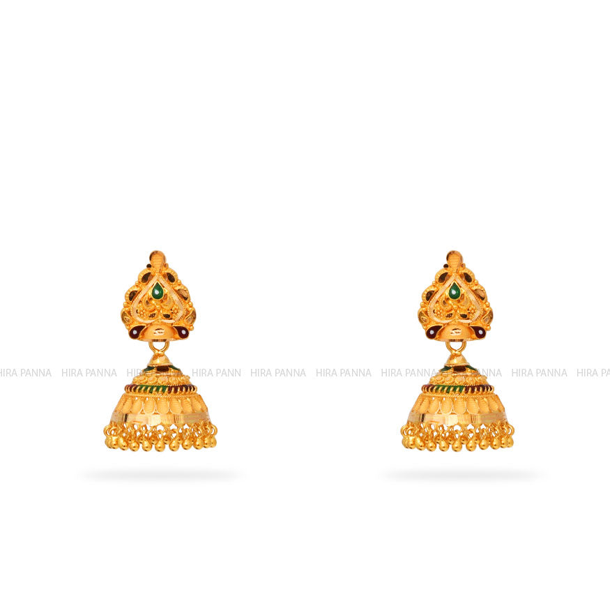 22ct Gold Earring Jhumka Designs 2022 With Weight And Price/Latest Gold  Kanauti Jhumka Designs - YouTube